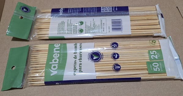 ESPETO DE BAMBU 25CM 3,5MM COM /50UND
